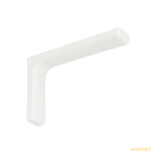 Wspornik z osłoną plastikową WSPP 180 / 180x115x25mm / biały malowany / 