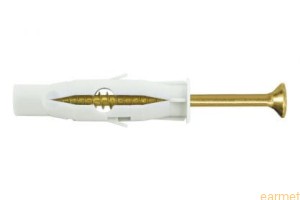 RU 10*80 / kołek uniwersalny klasyczny do wszystkich podłoży z wkrętem z łbem stożkowym z gniazdem PZ / 100 szt