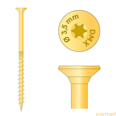 Wkręt do drewna CS / 4,0x30 TX-20 / 200 szt.