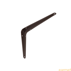 Wspornik półki stalowy WS 200 / 200x150mm / brązowy / 