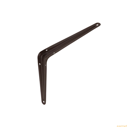 Wspornik półki stalowy WS 200 / 200x150mm / brązowy / op=2szt