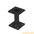 Podstawa słupa PMF 80 / 80x80x100x4,0 / CZARNA