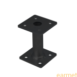 Podstawa słupa PMF 80 / 80x80x100x4,0 / CZARNA