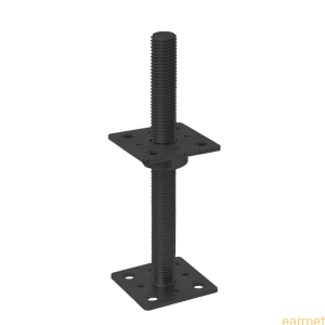 Podstawa słupa PSR 80 / 80x250 / M24 - CZARNY