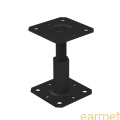 Podstawa słupa PR 100/130 / 100x130x3,0 /  CZARNY