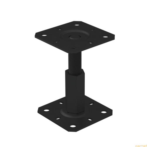 Podstawa słupa PR 100/130 / 100x130x3,0 /  CZARNY