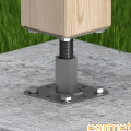 Podstawa słupa PR 130/130  / 130x130x3,0 / CZARNY