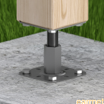 Podstawa słupa PR 130/130  / 130x130x3,0 / CZARNY