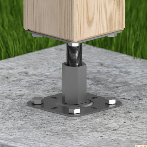 Podstawa słupa PR 100/130 / 100x130x3,0 / ZŁOTY