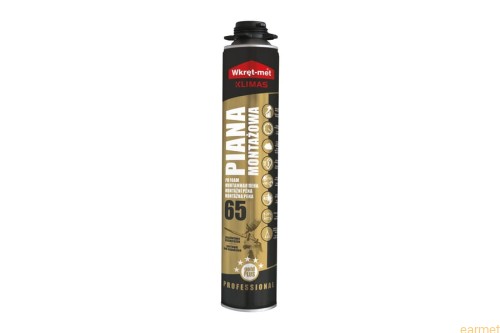 Piana montażowa pistoletowa wydajna 900 ml niskoprężna GOLD-65 wielosezonowa