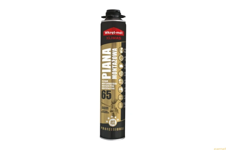 Piana montażowa pistoletowa wydajna 900 ml niskoprężna GOLD-65 wielosezonowa