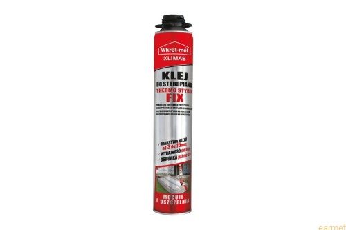 Klej do styropianu i wełny mineralnej poliuretanowy THERMO-STYRO-FIX 750ml