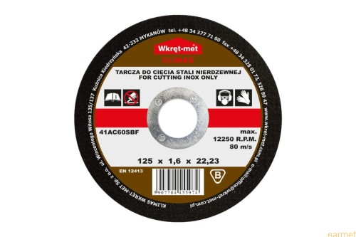 Tarcza korundowa do cięcia stali nierdzewnej TCSI - 230 x 2,0 x 22 (10szt)