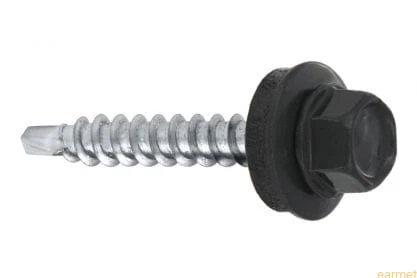 Wkręt samowiercący 4,8x19 RAL 7016 z EPDM do mocowania blach do podłoża stalowego / 250 szt