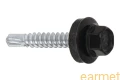 Wkręt samowiercący 4,8x19 RAL 9005 z EPDM do mocowania blach do podłoża stalowego / 250 szt.