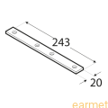 Łącznik wąski LW 6 / 243x20/op= 20 szt.