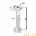 PWB 76x500 / 185x160x500x8,0 mm / Przedłużenie podstawy PWM - sześciokątne