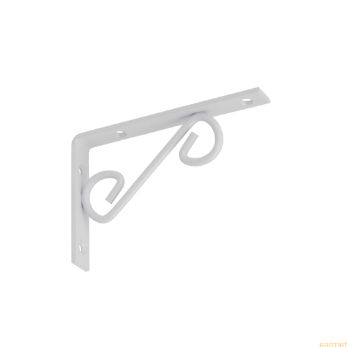 Wspornik ornamentowy WOP 200 / 200x125mm / biały / op=2szt