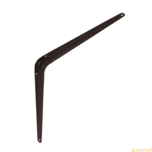 Wspornik półki stalowy WS 400 / 400x350mm / brązowy / 