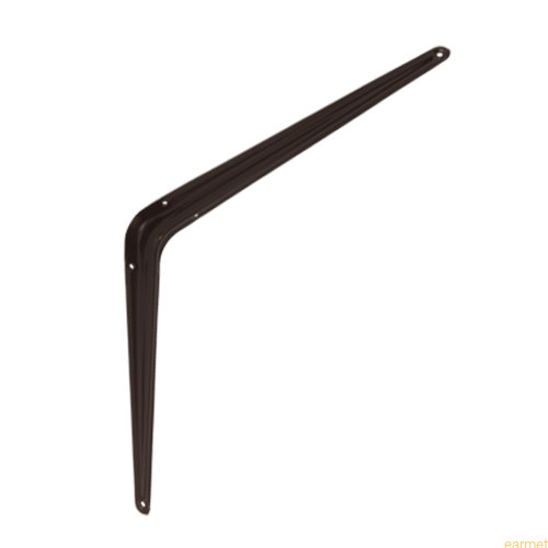 Wspornik półki stalowy WS 400 / 400x350mm / brązowy / op=2szt