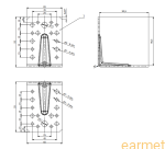 Kątownik z przetłoczeniem KP 1 / 90x90x65x2,5 / op=20 szt.