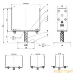 Podstawa słupa PSRT 60-200 / 60x136x201 /