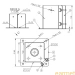 Podstawa słupa PSPA 120 / 122x150x2,0 /