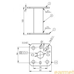 Podstawa słupa PMF 80 / 80x80x100x4,0 /