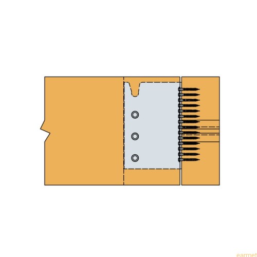 Wieszak belki ukryty BT-4 200 / 200x103x61x3,0/6,0mm