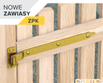 Zawias pasowy ZPK / 500*13*4,0 / złoty
