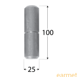 Zawiast toczony z kulką / ZTK 25x100 /