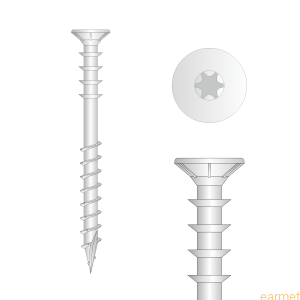 Wkręty do poziomowania łat 6x90 WDS dystansowe  100szt
