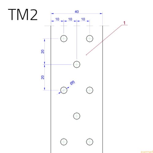 Taśma montażowa TM 2 / 40x2,0 / rol=10 mb