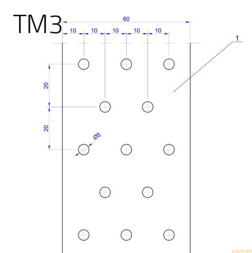 Taśma montażowa TM 3 / 60x2,0 / rol=10 mb.