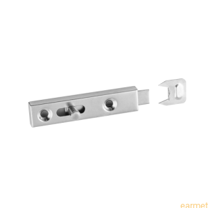 Zasuwka meblowa WZF 70 / 70*15*9,0 / Niklowana