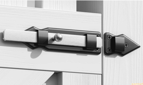 Zasuwa z ryglem płaskim WPS 250 / 250*41 / malowana na czarno