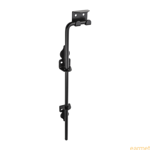 Zasuwka z ryglem wygiętym WOT 600 / 600*41*2,5 / malowana na czarno