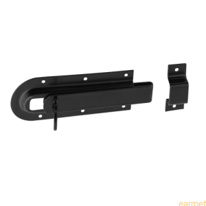 Zasuwka z ryglem płaskim WZD 120 / 120*46*1,0 / malowana na czarno