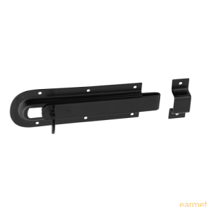 Zasuwka z ryglem płaskim WZD 140 / 140*46*1,0 / malowana na czarno