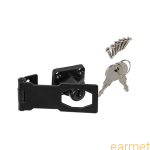 Zamkniecie, zamek na klucz WHK 1 / 95*30 / malowany na czarno
