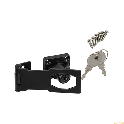 Zamkniecie, zamek na klucz WHK 1 / 95*30 / malowany na czarno