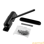Samozamykacz do furtek i drzwi WHD 1 / 120*30 / malowany na czarno