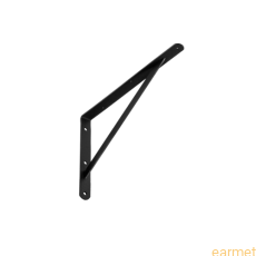 Wspornik wzmacniany WSWP 400 / 400x250x4,0mm / czarny / 