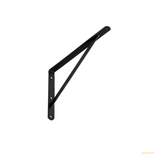 Wspornik wzmacniany WSWP 400 / 400x250x4,0mm / czarny / op=2szt