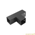 Łącznik belki kwadratowej GPT 70 / 72x165x255x1,5 / czarny