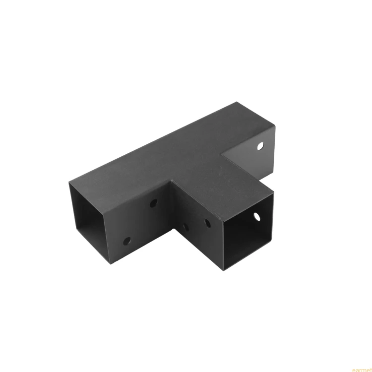 Łącznik belki kwadratowej GPT 70 / 72x165x255x1,5 / czarny