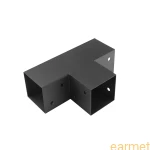 Łącznik belki kwadratowej GPT 90 / 92x185x275x1,5 / czarny
