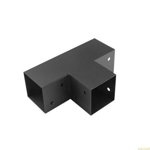 Łącznik belki kwadratowej GPT 90 / 92x185x275x1,5 / czarny