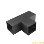 Łącznik belki kwadratowej GPT 100 / 102x206x306x2,0 / czarny