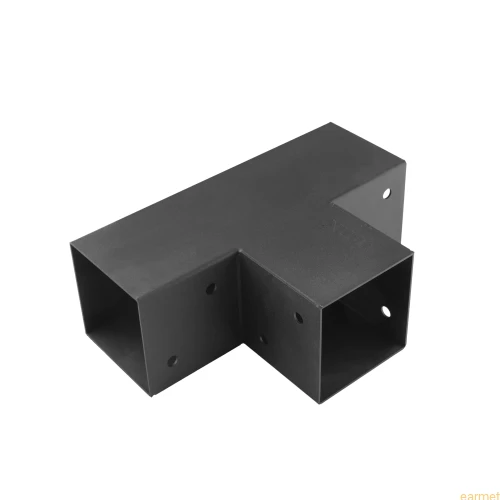Łącznik belki kwadratowej GPT 100 / 102x206x306x2,0 / czarny
